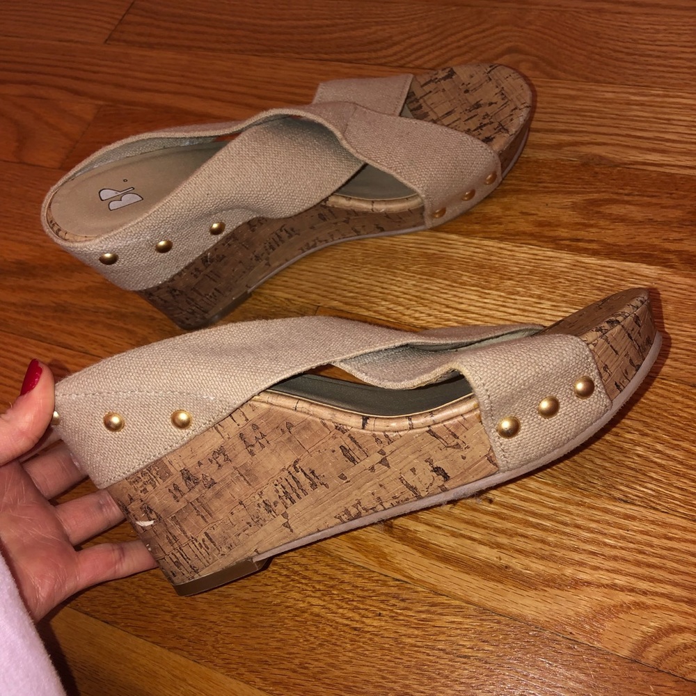 Nordstrom BP slide on wedges